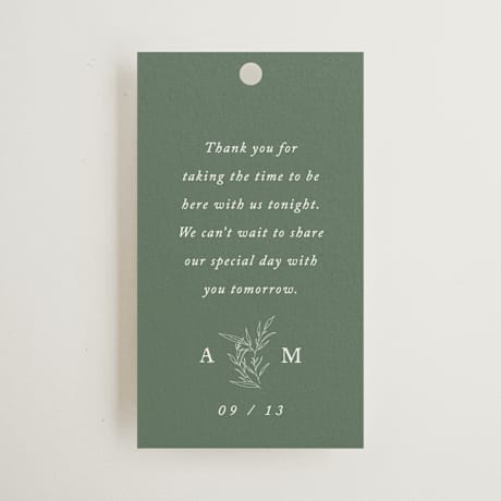 Rehearsal Dinner Favor Tags