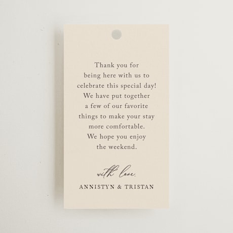 Wedding Favor Tags