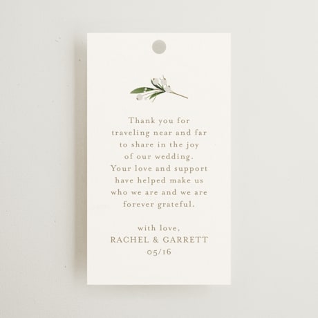 Wedding Favor Tags