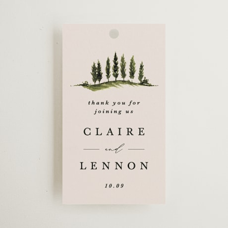 Wedding Favor Tags