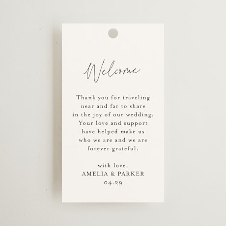 Wedding Favor Tags