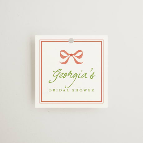 Bridal Shower Favor Tags