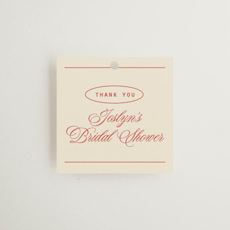Bridal Shower Favor Tags