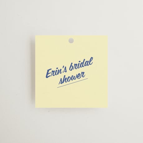 Bridal Shower Favor Tags