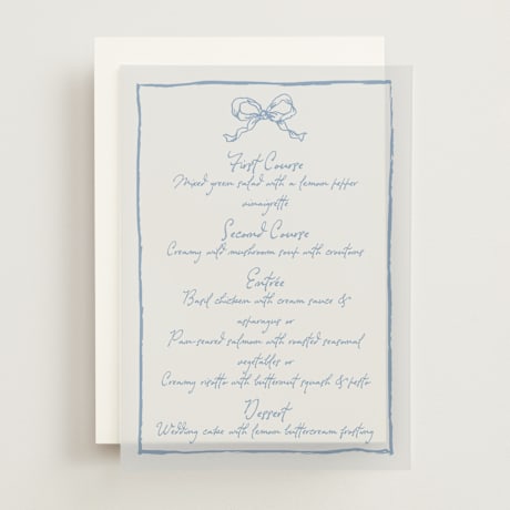 Vellum Menus