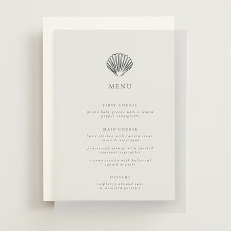 Vellum Menus
