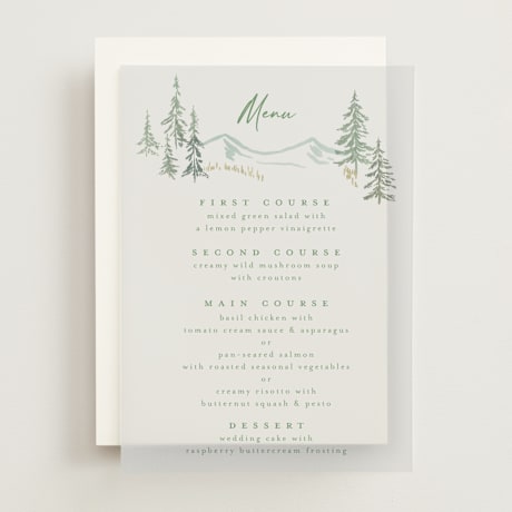 Vellum Menus