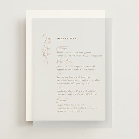 Vellum Menus