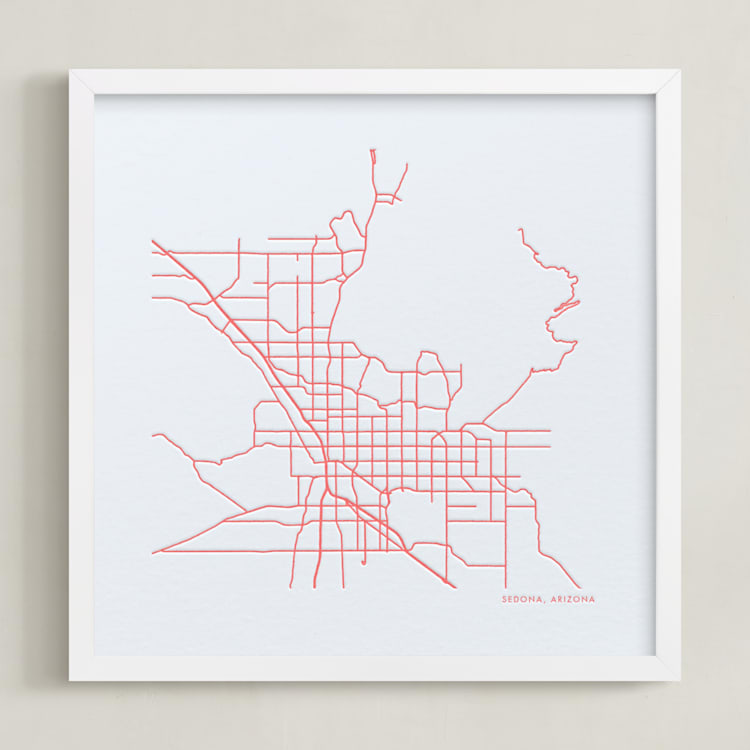Custom Map Letterpress Art by Minted