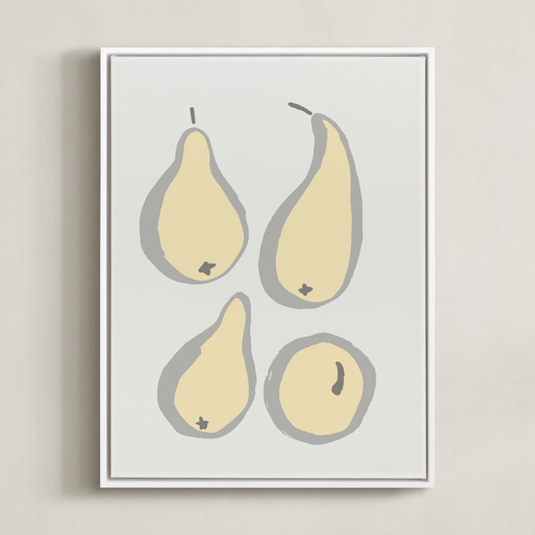 Still-life with four pears by Sonya Percival