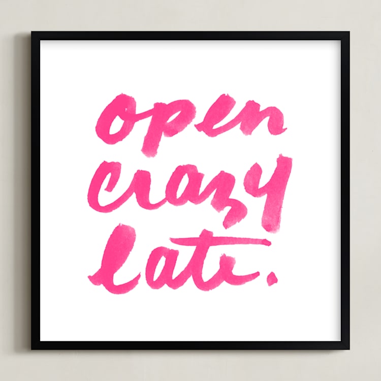 Open Crazy Late by Paper Raven Co.