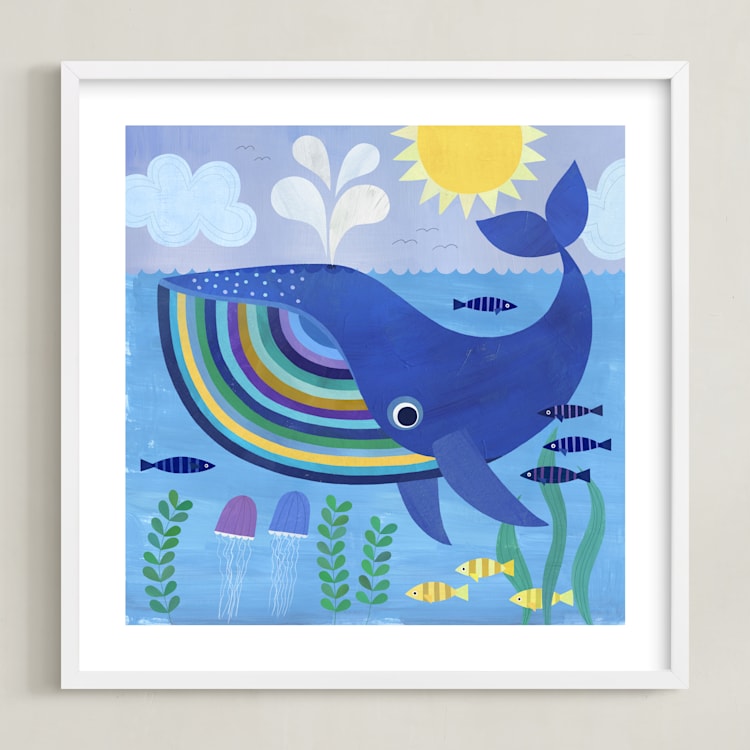 Little Blue Whale by melanie mikecz