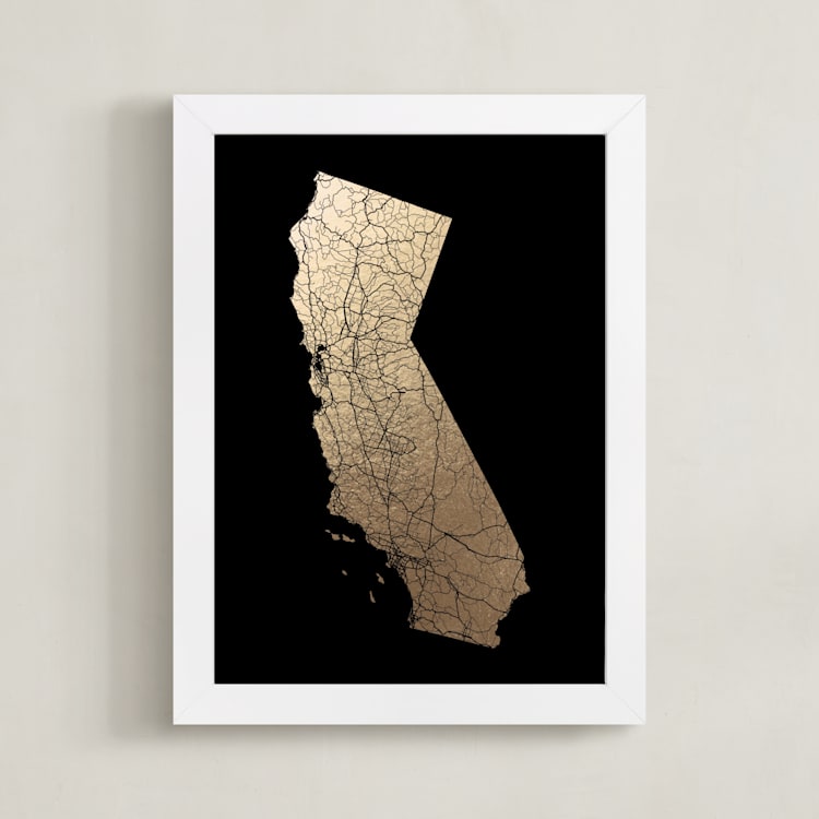 California Map Filled by GeekInk Design