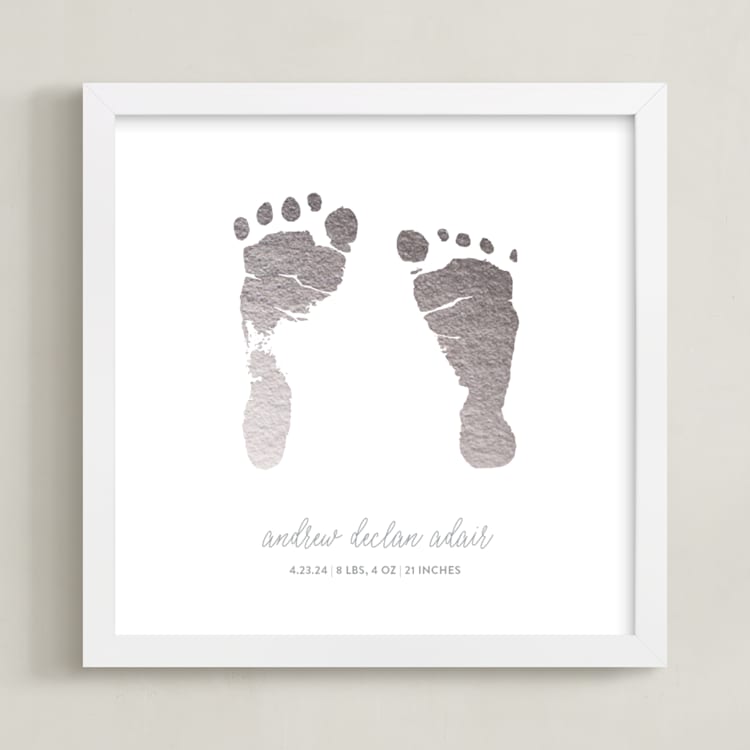 Footprints: Custom Foil Print by Minted