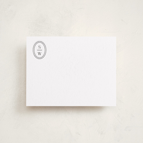 This is a ash personalized stationery thank you cards with letterpress by Meagan Christensen called cosmopolitan printing on coventry320 in standard