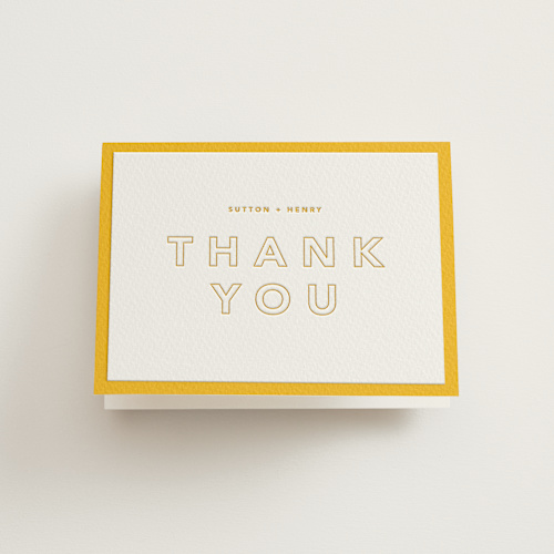 This is a dandelion wedding thank you cards with letterpress by Kindred Fields called color tone printing on coventry320 in standard
