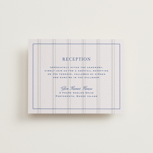 This is a lapis letterpress wedding invitations with letterpress by Tamara Hilje called raies printing on somerset500 in standard