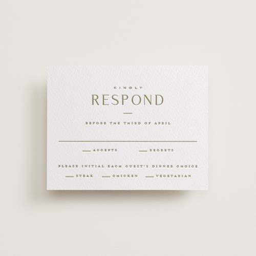 This is a gianna rsvp cards with letterpress by Kristie Kern called gianna printing on somerset500 in standard