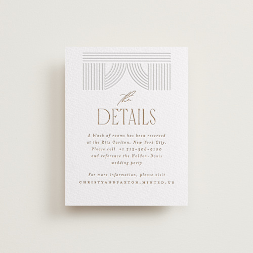 This is a framed elegance letterpress wedding invitations with letterpress by Creo Study called framed elegance printing on somerset500 in standard