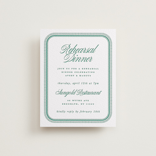 This is a cucumber enclosure cards with letterpress by Kelly Watkins called archer printing on somerset500 in standard