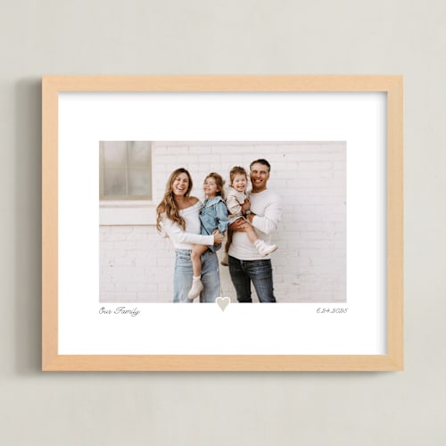 This is a taupe photo art by Laura Hamm called with a heart: landscape framed photo