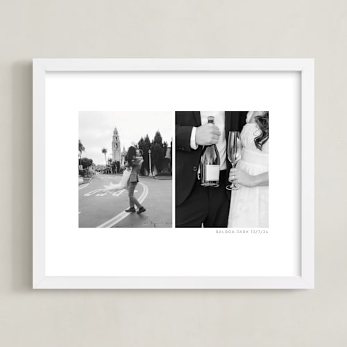 This is a white photo art by Anelle Mostert called two photo: landscape framed photo