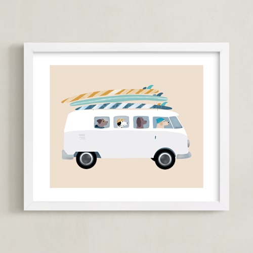 This is a sand kids wall art by Jenna Holcomb called venice beach