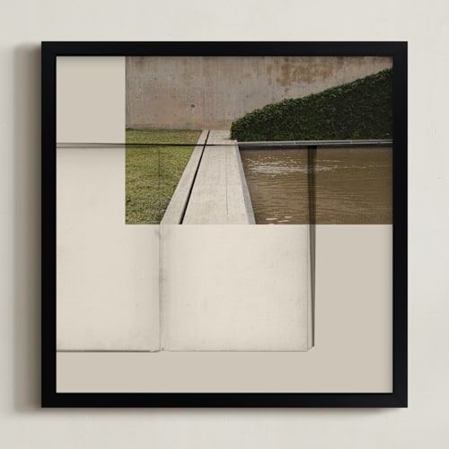 This is a lawn art by Maja Cunningham called juxtaposed
