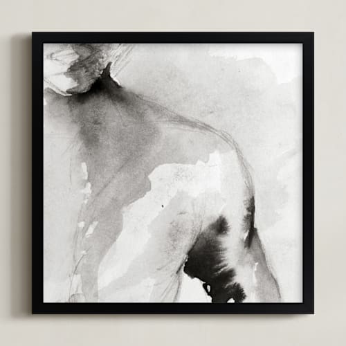 This is a quiet gray art by Karen Kaul called as you are