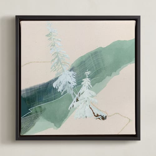 This is a dusty green art by Jamie J. Kim called a way through here 2