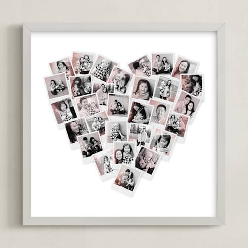 This is a blush photo art by Minted called filter heart snapshot mix® photo art
