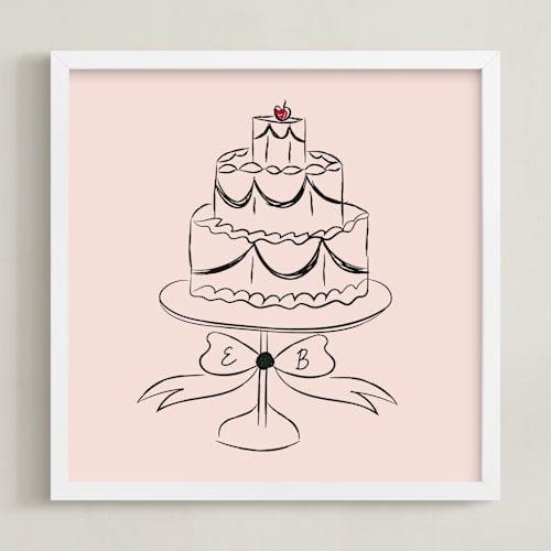 This is a rose fizz photos to art by Helena Vitto called lambeth cake: custom print
