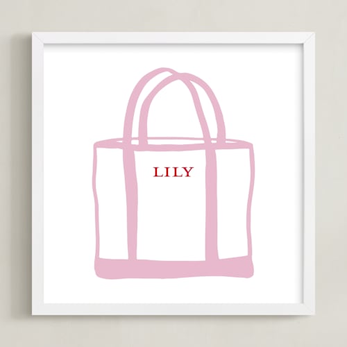 This is a bubblegum photos to art by Erika Firm called name tote: custom print