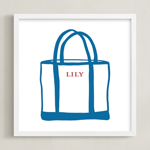 This is a capri photos to art by Erika Firm called name tote: custom print
