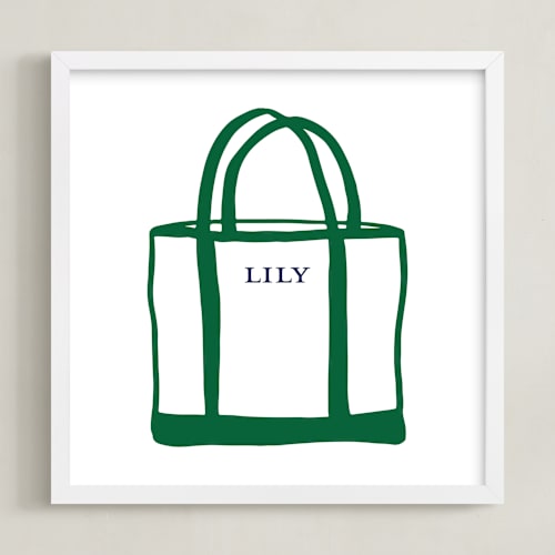 This is a kelley photos to art by Erika Firm called name tote: custom print
