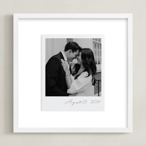 This is a noir photo art by Minted called classic snap: square framed photo