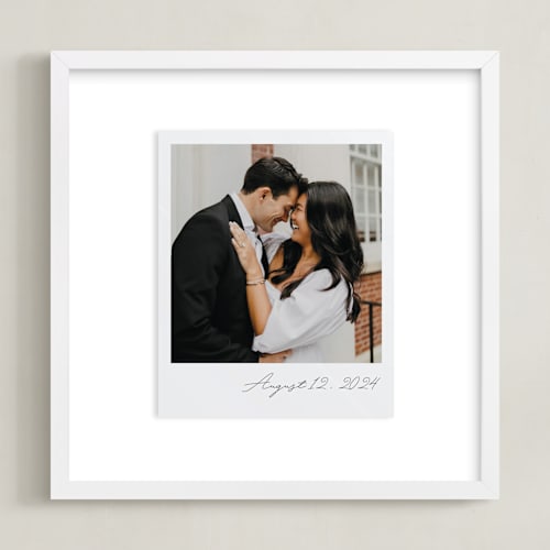 This is a quartz photo art by Minted called classic snap: square framed photo