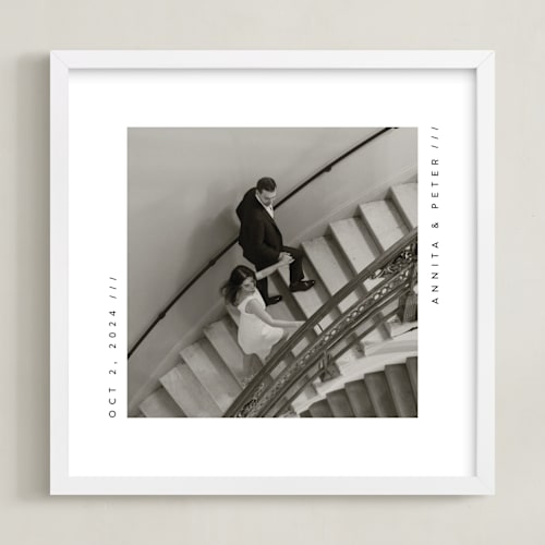 This is a ink photo art by Lucrecia Caporale called contemporary typo: square framed photo