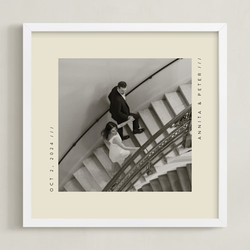 This is a vanilla photo art by Lucrecia Caporale called contemporary typo: square framed photo