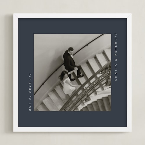 This is a midnight photo art by Lucrecia Caporale called contemporary typo: square framed photo