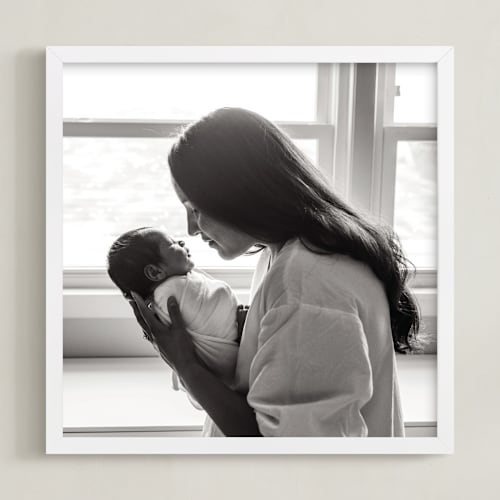 This is a white photo art by Minted Custom called the big picture: mother's day framed photo