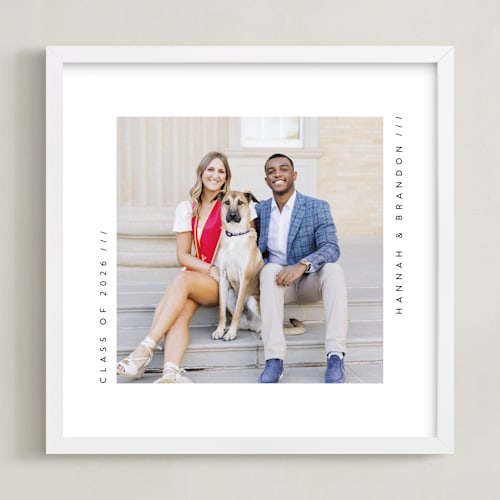 This is a ink photo art with standard by Lucrecia Caporale called contemporary typo: square framed photo