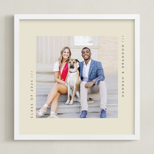 This is a vanilla photo art by Lucrecia Caporale called contemporary typo: square framed photo
