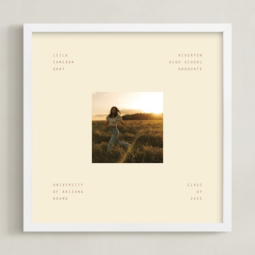 This is a terracotta photo art by Ellen Schlegelmilch called modern square: square framed photo