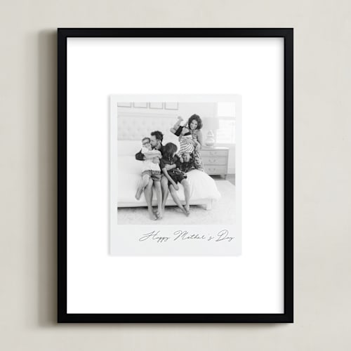 This is a noir photo art by Minted called classic snap: portrait framed photo