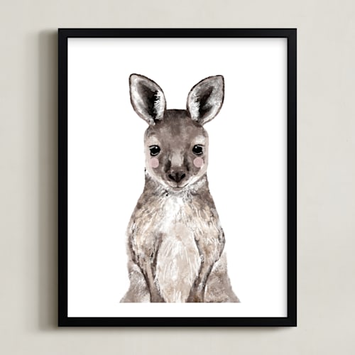 This is a hazelnut art by Cass Loh called baby kangaroo