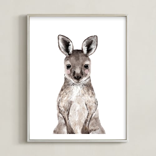 This is a hazelnut art by Cass Loh called baby kangaroo
