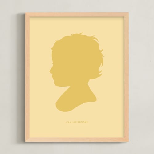 This is a lemon grove silhouette art by Minted called tone on tone silhouette