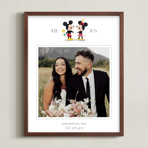 This is a cloud photo art by Itsy Belle Studio called disney's mickey loves minnie