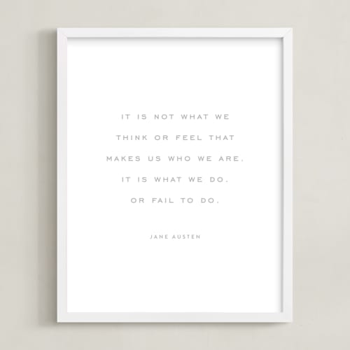 This is a cloud grey photos to art by Minted called your quote: portrait orientation custom print